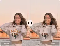 For E-Commerce — before and after text removal example
